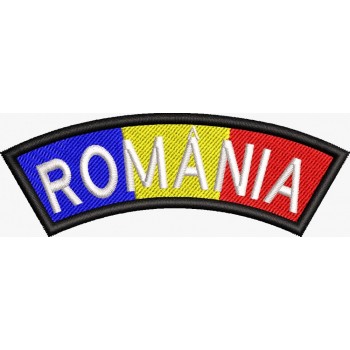 Patch-uri militare  / EMBLEMA MANECA ROMANIA TRICOLOR MANECA